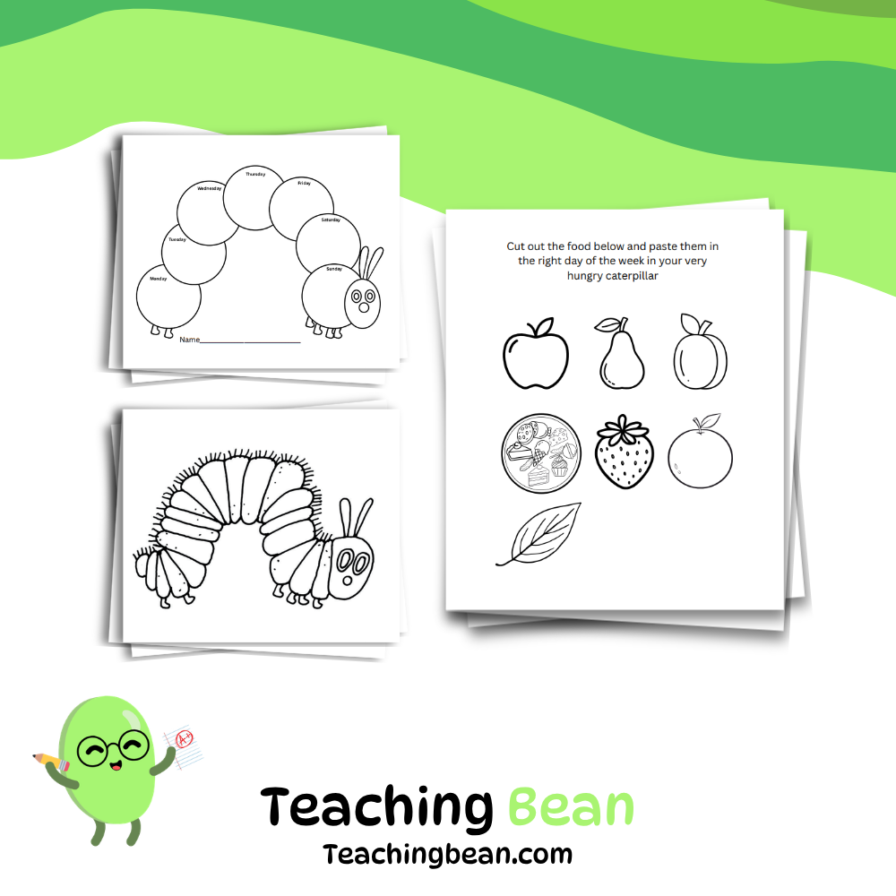 The Very Hungry Caterpillar Weekday Worksheet