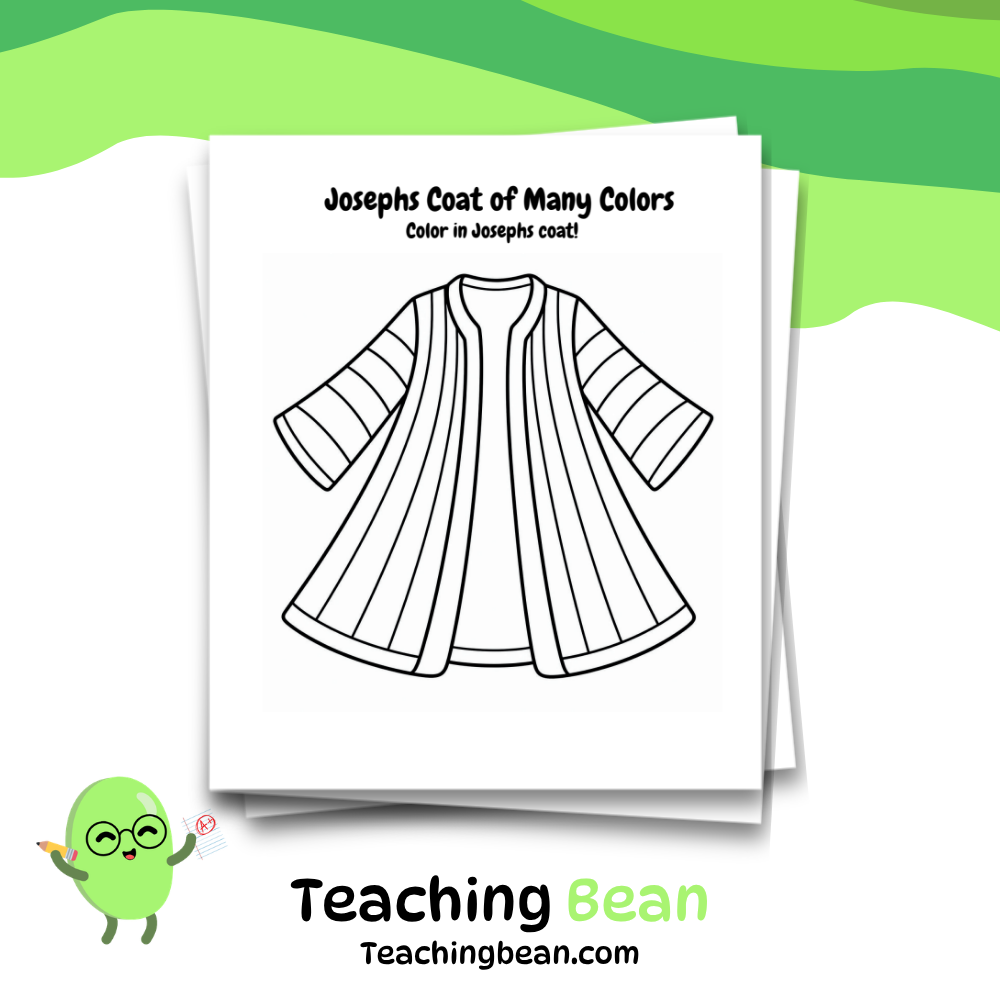 Joseph's Coat of Many Colors Coloring Page